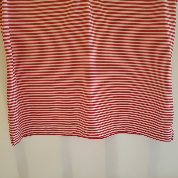 EP Pro Tour Tech Sleeveless Women's Golf Shirt Red and White Stripes Size M - Picture 9 of 12